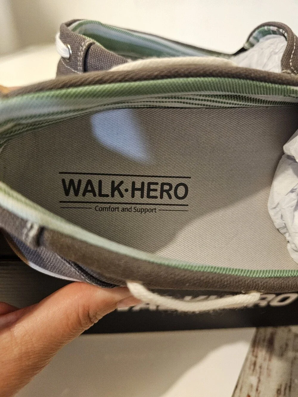 WALK HERO Woman's Casual Slip-On Loafers in Graysize 9.5 NEW